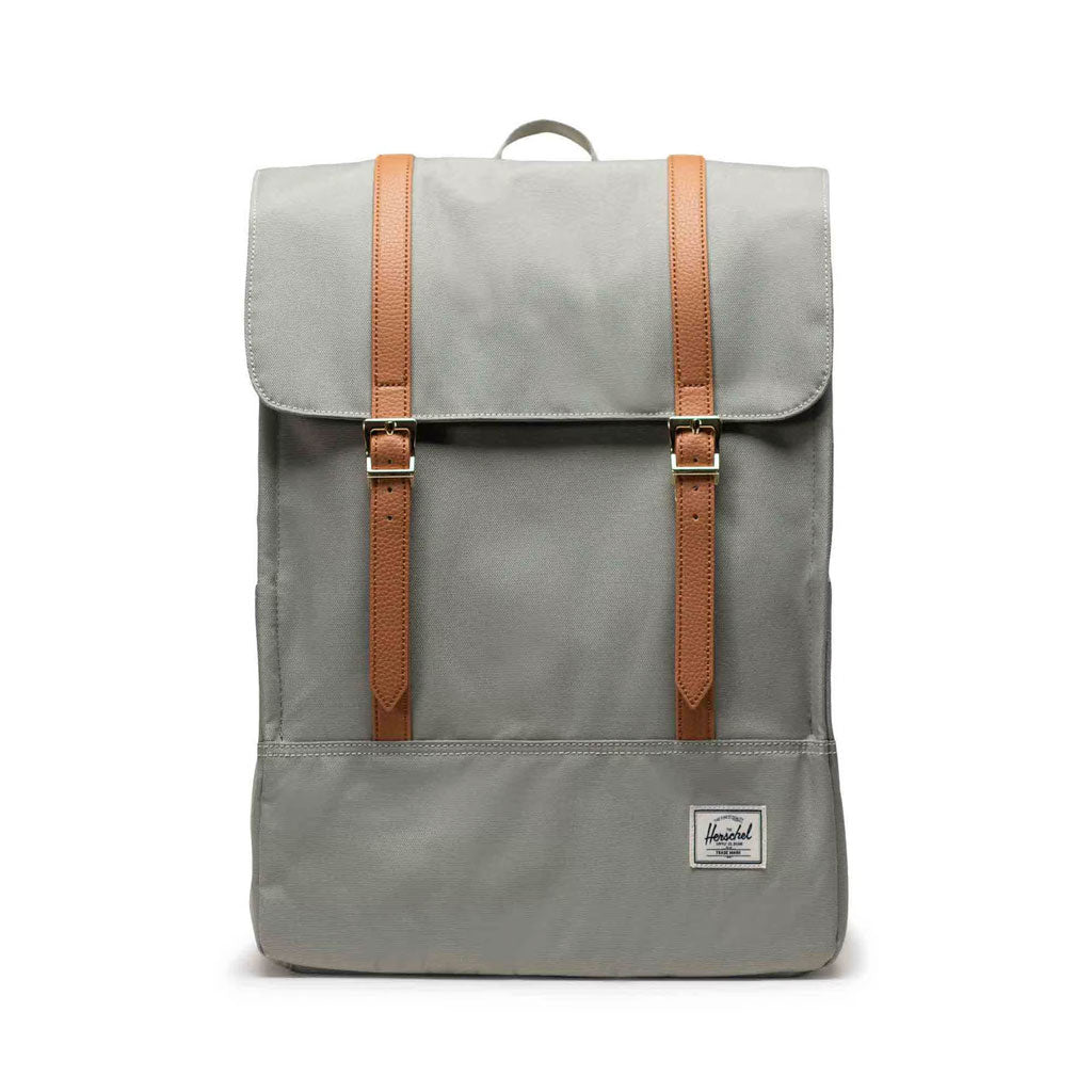 Herschel Survey Backpack - Seagrass/White Stitch. 20L 42cm (H) x 31cm (W) x 15cm (D). EcoSystem™ 600D fabric made from 100% recycled post-consumer water bottles. Shop premium backpacks from Herschel with Pavement online. Free, fast NZ shipping over $150. Same day delivery Dunedin before 3pm*.