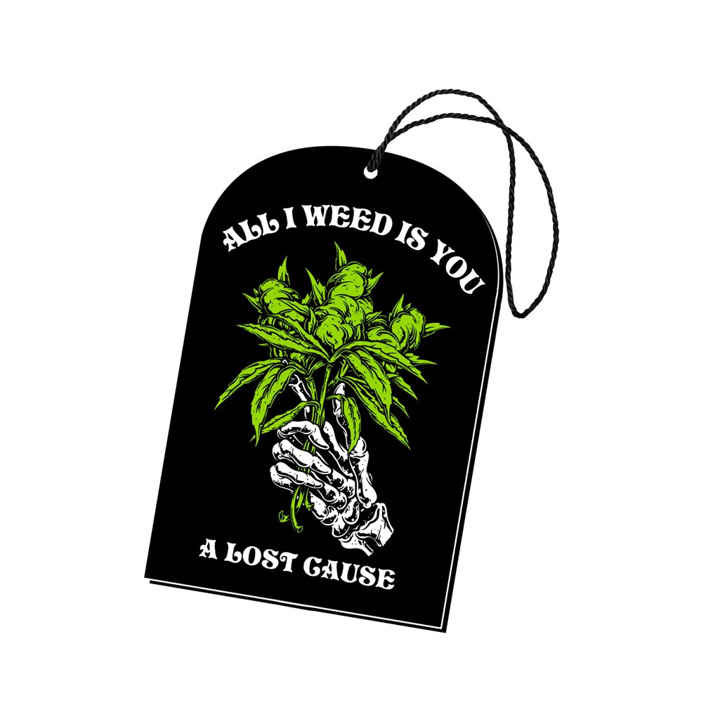 A Lost Cause All I Weed Air Freshener - Coconut scented car air freshener. Comes in plastic packaging. Shop ALC clothing, headwear and accessories. Free, fast NZ shipping over $100. Buy now, pay later with Afterpay and Laybuy. Pavement skate store, Dunedin.