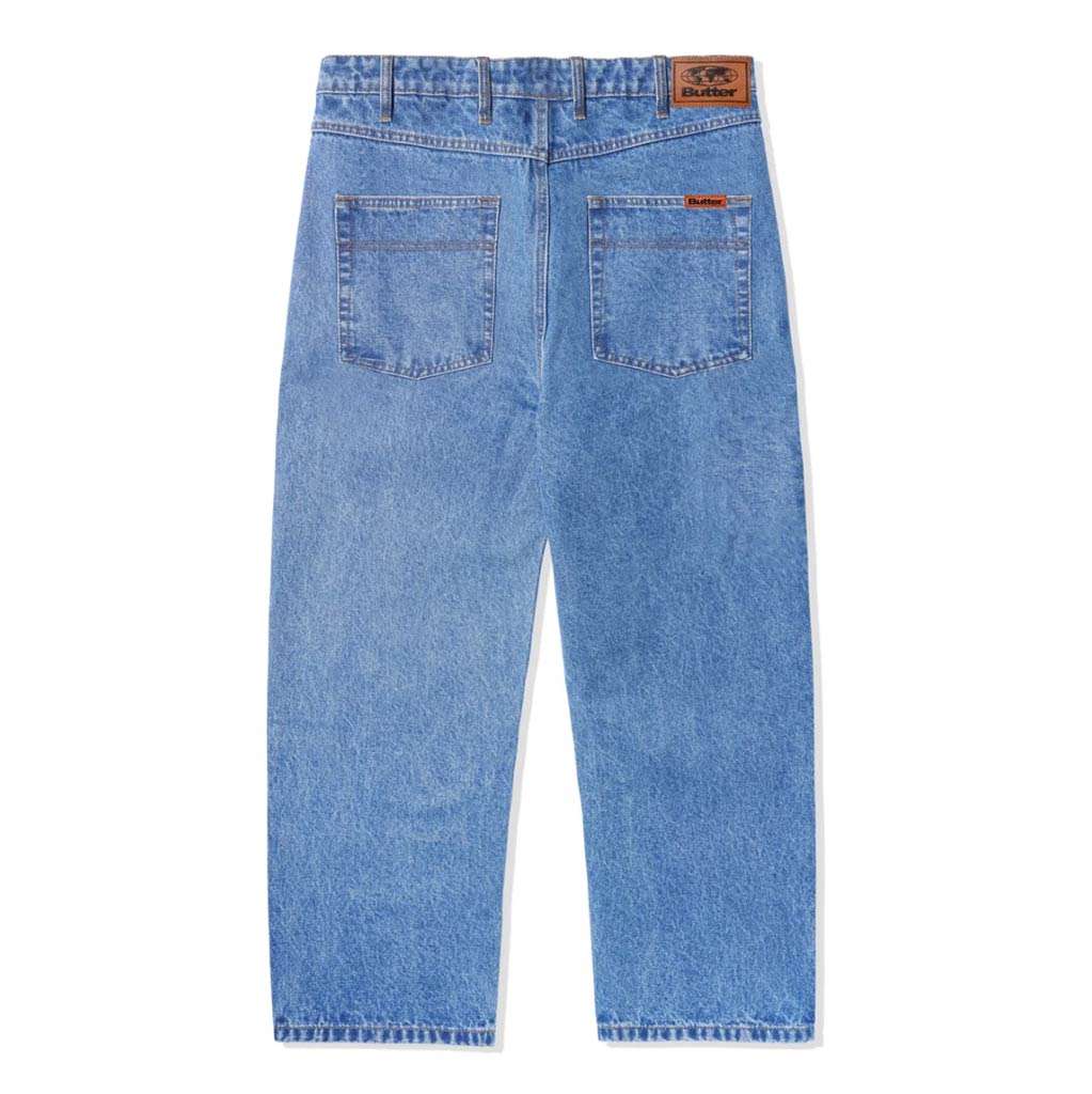BUTTER GOODS RELAXED DENIM JEANS - WASHED INDIGO