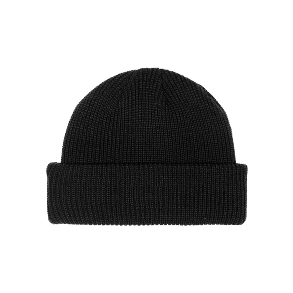 Independent Span Label Pocket Beanie - Black. Ribbed beanie. 100% Acrylic with Woven label. Free NZ shipping when you spend over $100 on your Independent order. Pavement, Dunedin's locally owned and operated skate store. 