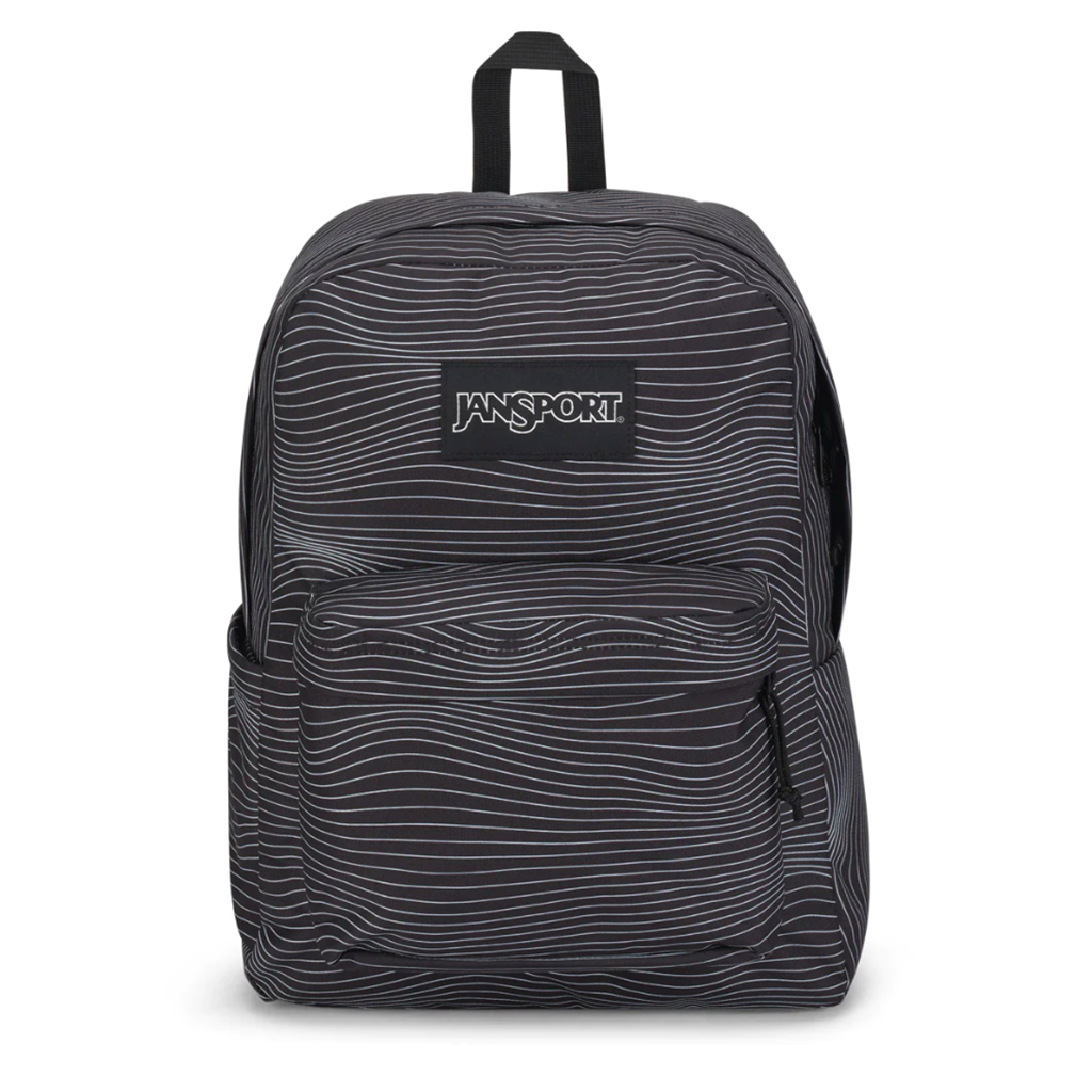 Jansport Superbreak - Screen Waves. 2/3 padded back panel. Front utility pocket with organiser. One large main compartment. Straight-cut, padded shoulder straps Web haul handle. Shop Jansport backpacks online with fast, free NZ shipping on orders over $100. Pavement, Ōtepoti's independent skate store since 2009.