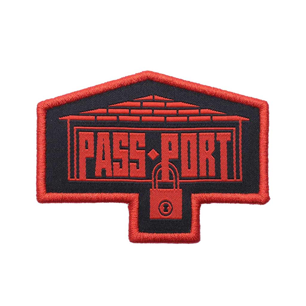 Passport Depot Patch. Fine Detail Stitching. Size: 75mm x 54.8mm.