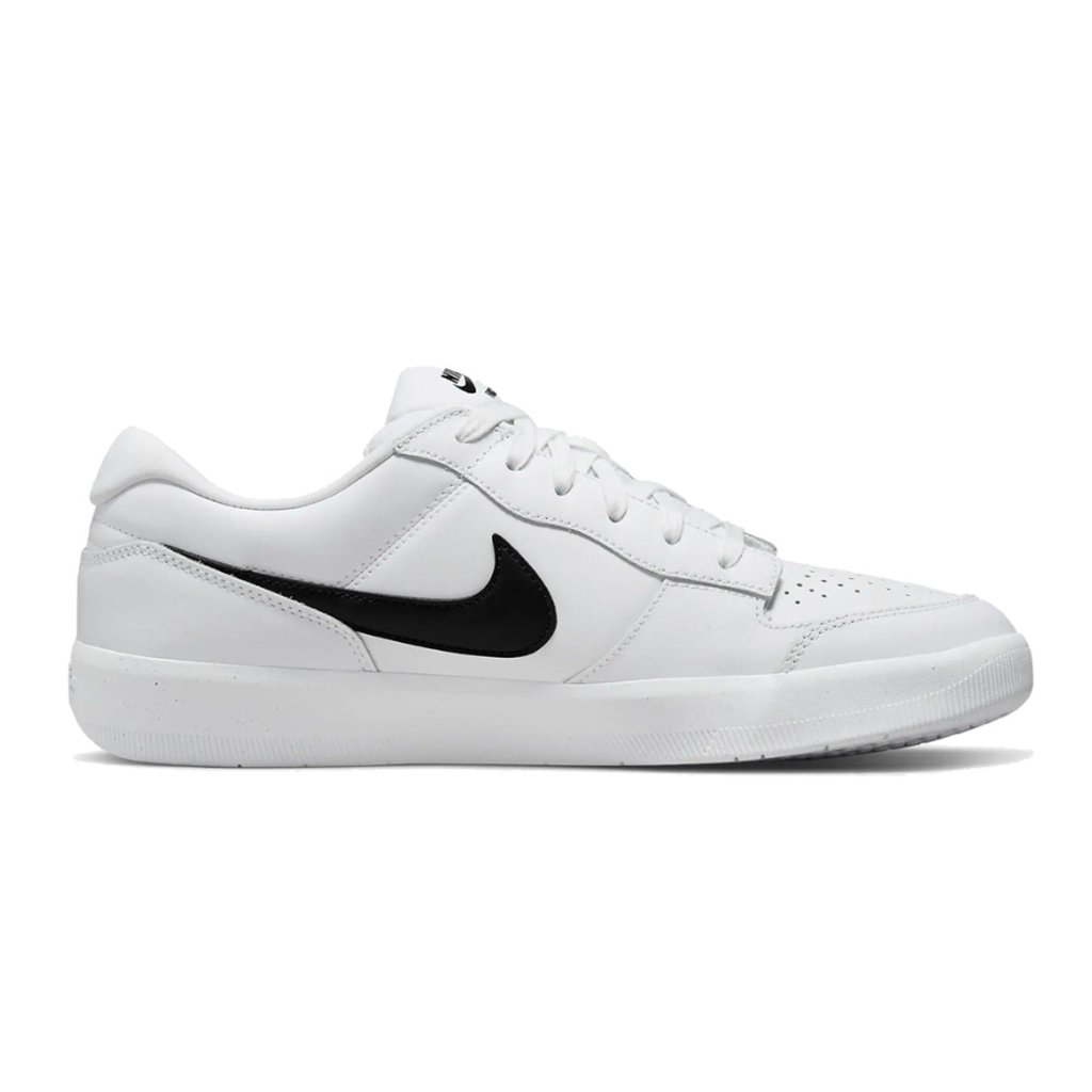 Nike SB Force 58 - White/Black. Made from leather and finished with perforations on the toe, the whole look is infused with heritage basketball DNA. Shop Nike SB online and instore. Free NZ shipping when you spend over $100 on your order. Afterpay and Laybuy available. Dunedin's locally owned and operated skate store, Pavement. 