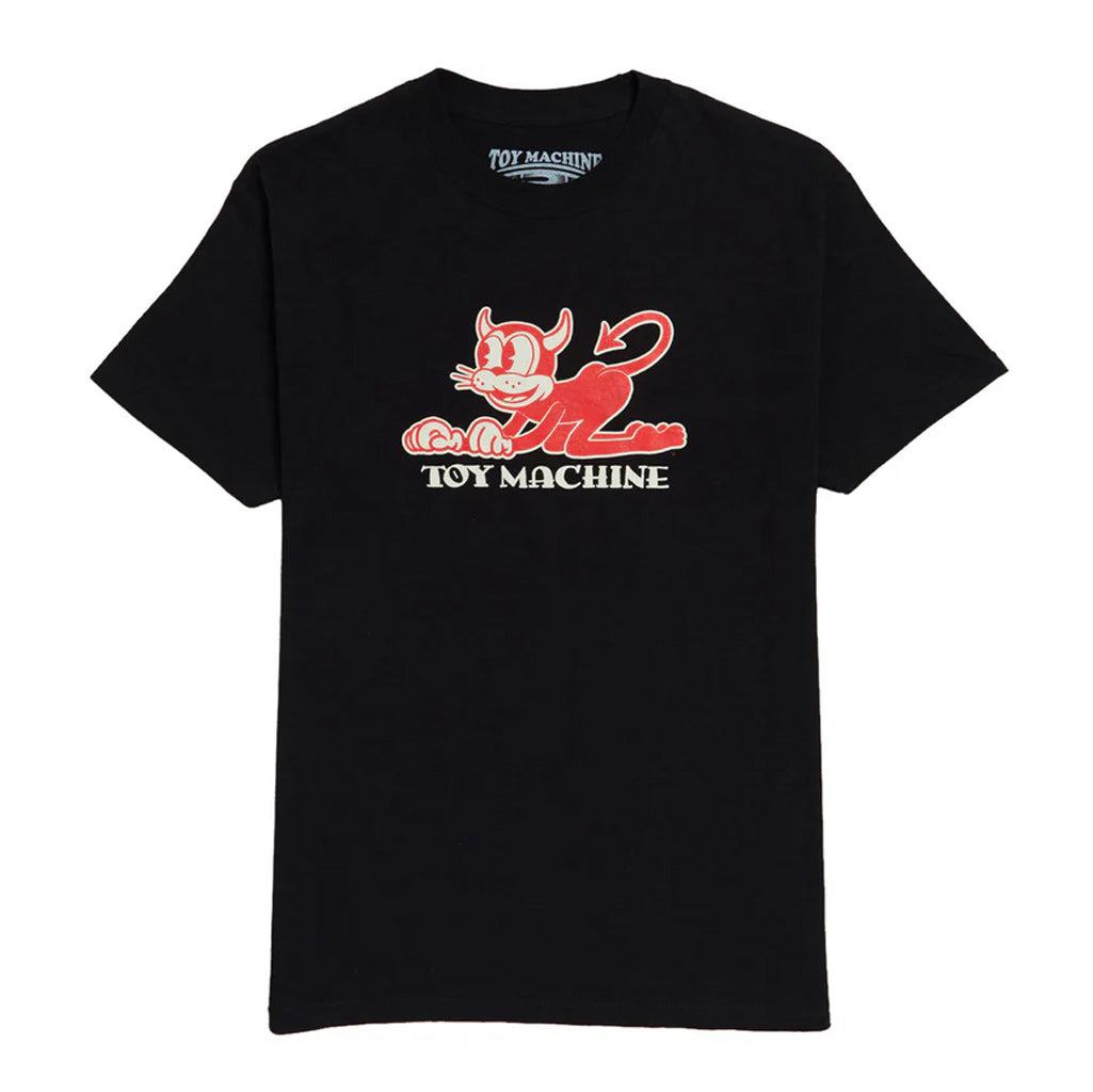 Toy Machine Flip Tee - Black.  Regular fit. 100% cotton. Shop Toy Machine clothing, skateboards and accessories online with Pavement, Dunedin's independent skate store since 2009.