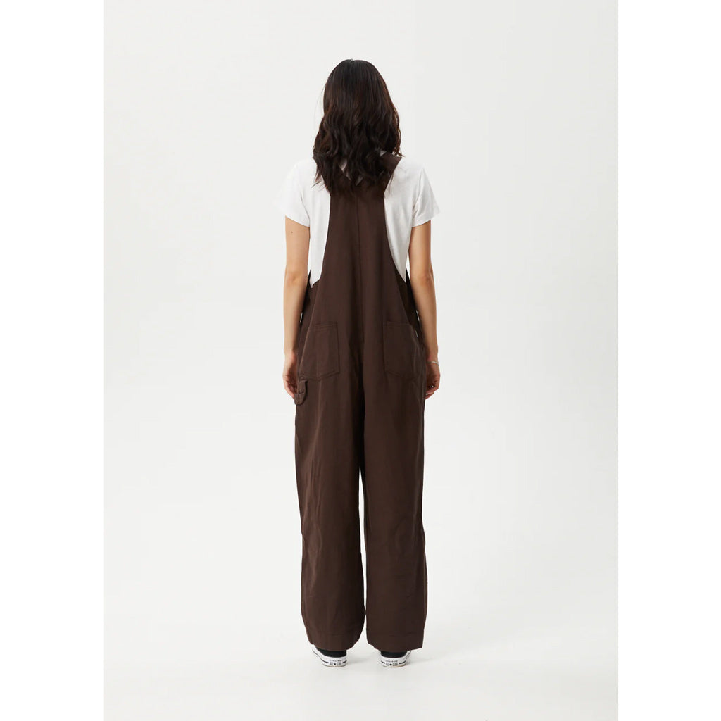 AFENDS LOUIS OVERSIZED OVERALLS - COFFEE