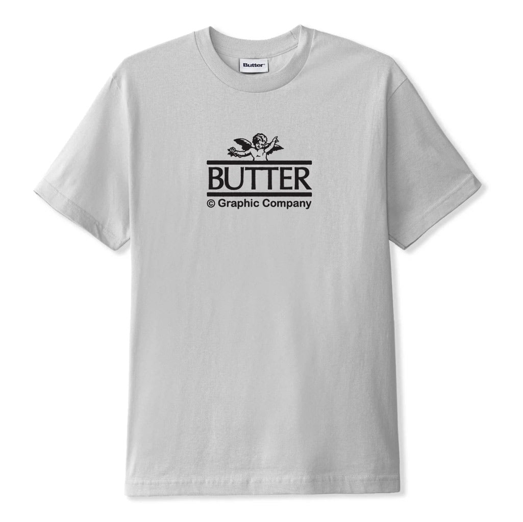 Butter Goods Cherub Tee - Cement. 6.5oz (220 gsm) 100% Cotton T-Shirt. Screen print on front. Shop Butter Goods premium streetwear and accessories online with Pavement skate store and enjoy free, fast NZ shipping over $150. Same day Dunedin delivery on orders before 3pm. Easy no fuss returns.