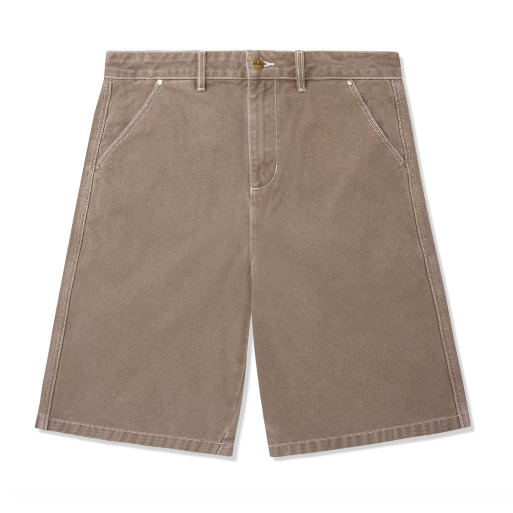 BUTTER GOODS WORK SHORT - WASHED BROWN