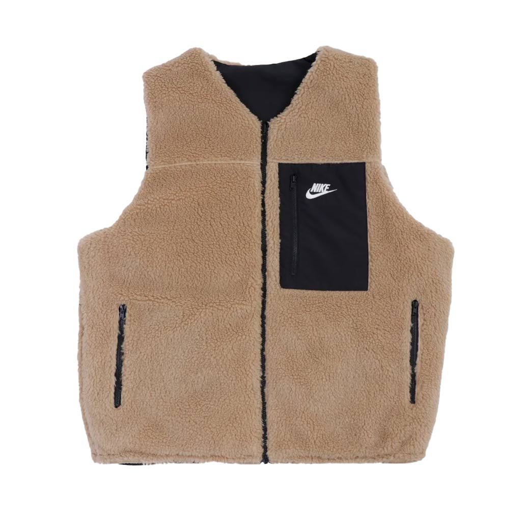 Nike Sportswear Sherpa Winter Vest - Khaki/Black/Black/Sail. HF4721-247. Shop Nike SB clothing and skate shoes online with Pavement skate store, Dunedin. Free NZ shipping over $150 - Same day Dunedin delivery - Easy returns.