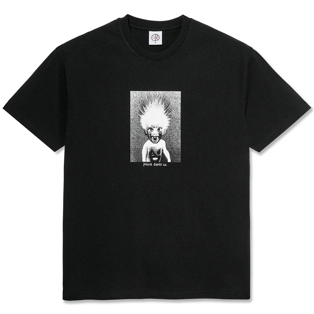 Polar Demon Child Tee - Black. 100% CottonPre-washed Jersey Fabric 240 gsm. Screen Print Artwork by Sirus F Gahan. Regular Fit. Made in Portugal. Shop Polar Skate Co. clothing and skateboard decks online with Pavement. Free NZ shipping over $150 - Same day Dunedin delivery - Easy returns.