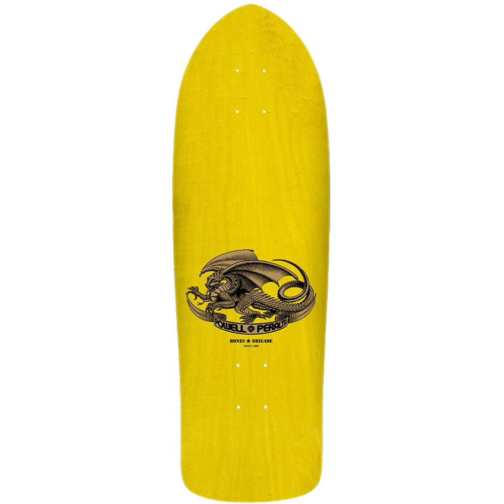 Powell Peralta Bones Brigade Series 15 Reissue Skateboard Deck - Guerrero Yellow. Shape #: SOC 233. 9.75" x 30.27". Shop reissue skateboard decks and accessories online with Pavement, Dunedin's independent skate store since 2009. Free NZ shipping over $150 - Same day Dunedin delivery.