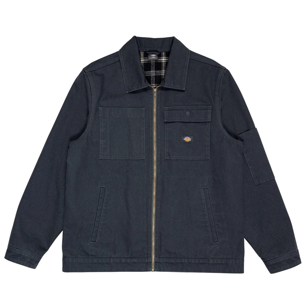 Dickies Eisenhower Utility Canvas Lined Garage Jacket - Graphite. Outer Shell: Duck Canvas: 12oz 100% Cotton Duck Canvas. Inner Lining: 100% Cotton Brushed Flannel. Product Code: DM124-JA03. Shop Dickies jackets online with Pavement. Free NZ shipping over $150 - Same day Dunedin delivery - Easy returns.