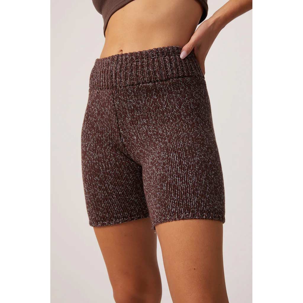 Afends Solace Organic Knit Bike Shorts - Coffee. 100% Organic Cotton Knit, 21s/2, 3.5 gauge. Shop Afends organic cotton apparel. Free N.Z shipping on orders over $100. Pavement skate shop, Dunedin.