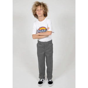 Dickies 478 Original Fit Youth Pants - Charcoal. Dickies Soft Cloth 7.25 Oz 81% Cotton, 18% Polyester, 1% Spandex The original 874, in youth sizing. Style: K4210924Y. Shop youth clothing, headwear, backpacks and accessories for school and enjoy free NZ shipping on orders over $100 with Pavement skate shop, Dunedin.
