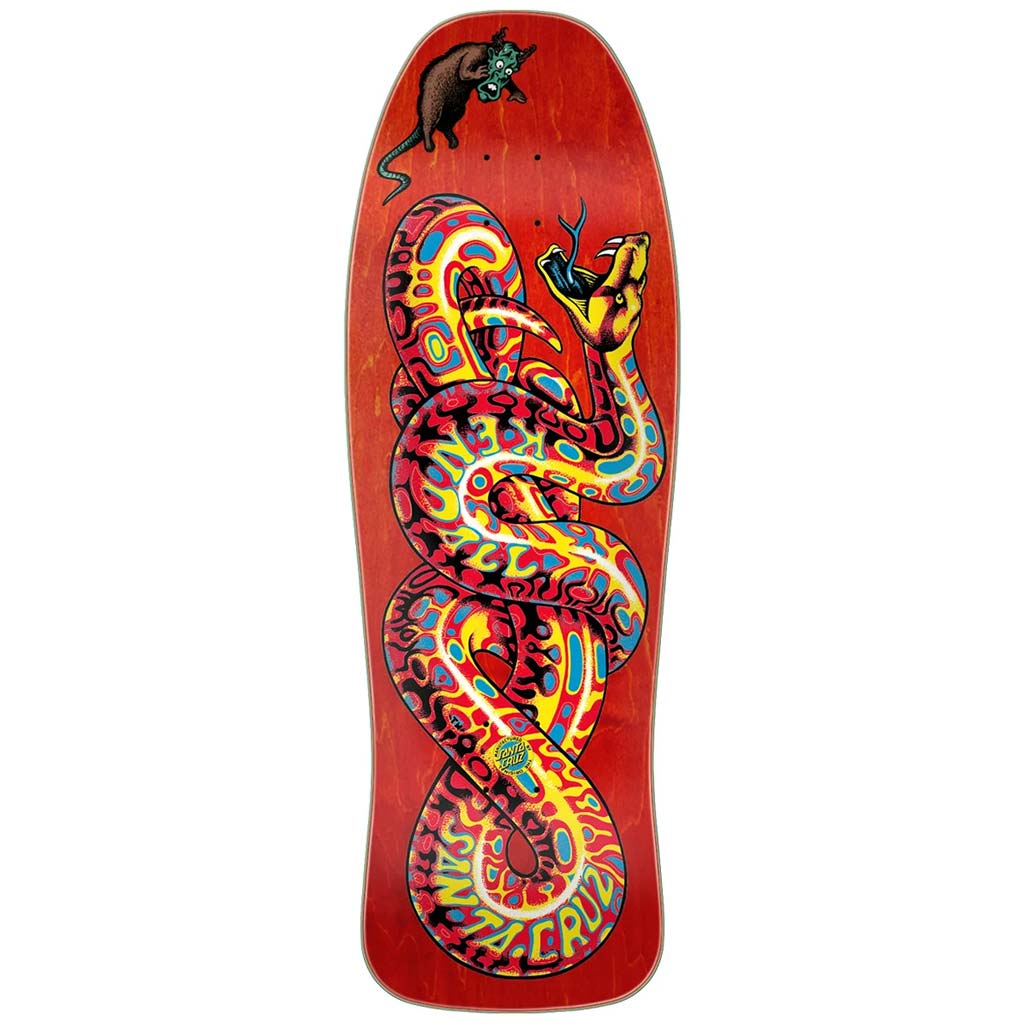 Santa Cruz Kendall Snake Reissue Skateboard Deck. 9.975 x 30.125. 15" wheelbase. 4.3347" nose. 6.593" tail. 7-ply North American Maple. Get stoked on your next Santa Cruz order with nationwide free shipping on all orders over $100 at Pavement Skate Shop Ōtepoti.