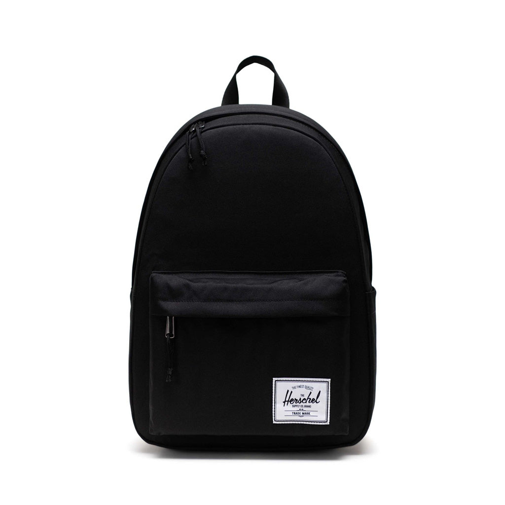 Herschel Classic Backpack XL - Black. 26L - 45cm (H) x 32cm (W) x 17cm (D) EcoSystem™ 600D Fabric made from 100% recycled post-consumer water bottles. Shop Herschel premium bags, backpacks and wallets with Pavement online. Free, fast NZ shipping over $150.