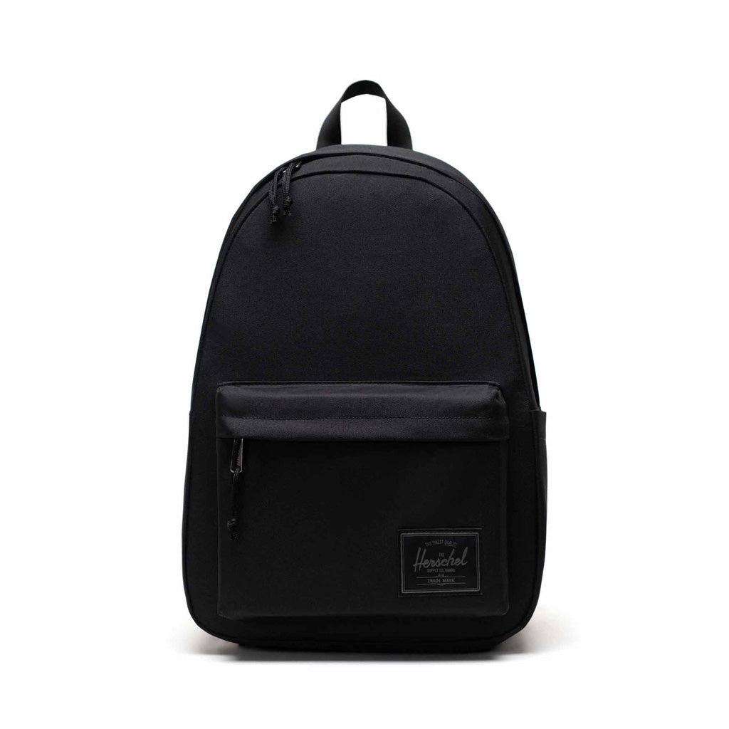 Herschel Classic Backpack XL - Black Tonal. 26L - 45cm (H) x 32cm (W) x 17cm (D) EcoSystem™ 600D Fabric made from 100% recycled post-consumer water bottles. Shop Herschel premium bags, backpacks and wallets with Pavement online. Free, fast NZ shipping over $150.
