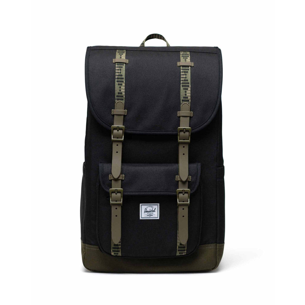 Herschel Little America Backpack Black Ivy Green Pavement