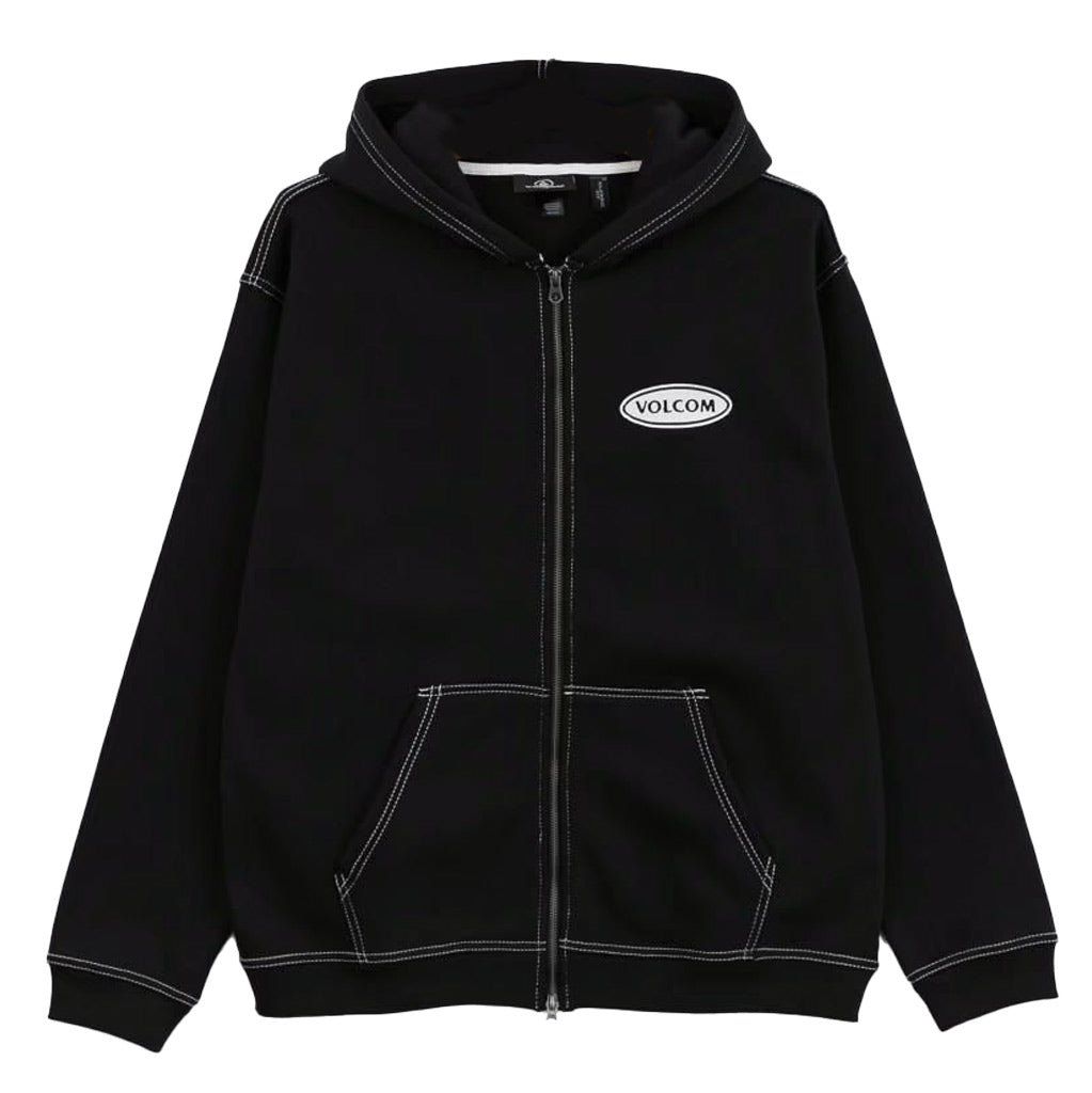 Volcom Workard Zip Fleece Hoodie - Black. Classic fit. Front pouch pocket. Chest embroidery. Contrast white stitching. Made with at least 28% Recycled polyester. Weight : 330g. Shop Volcom clothing online with Pavement, Dunedin's independent skate store. Free NZ shipping over $150 - Same day Dunedin delivery.