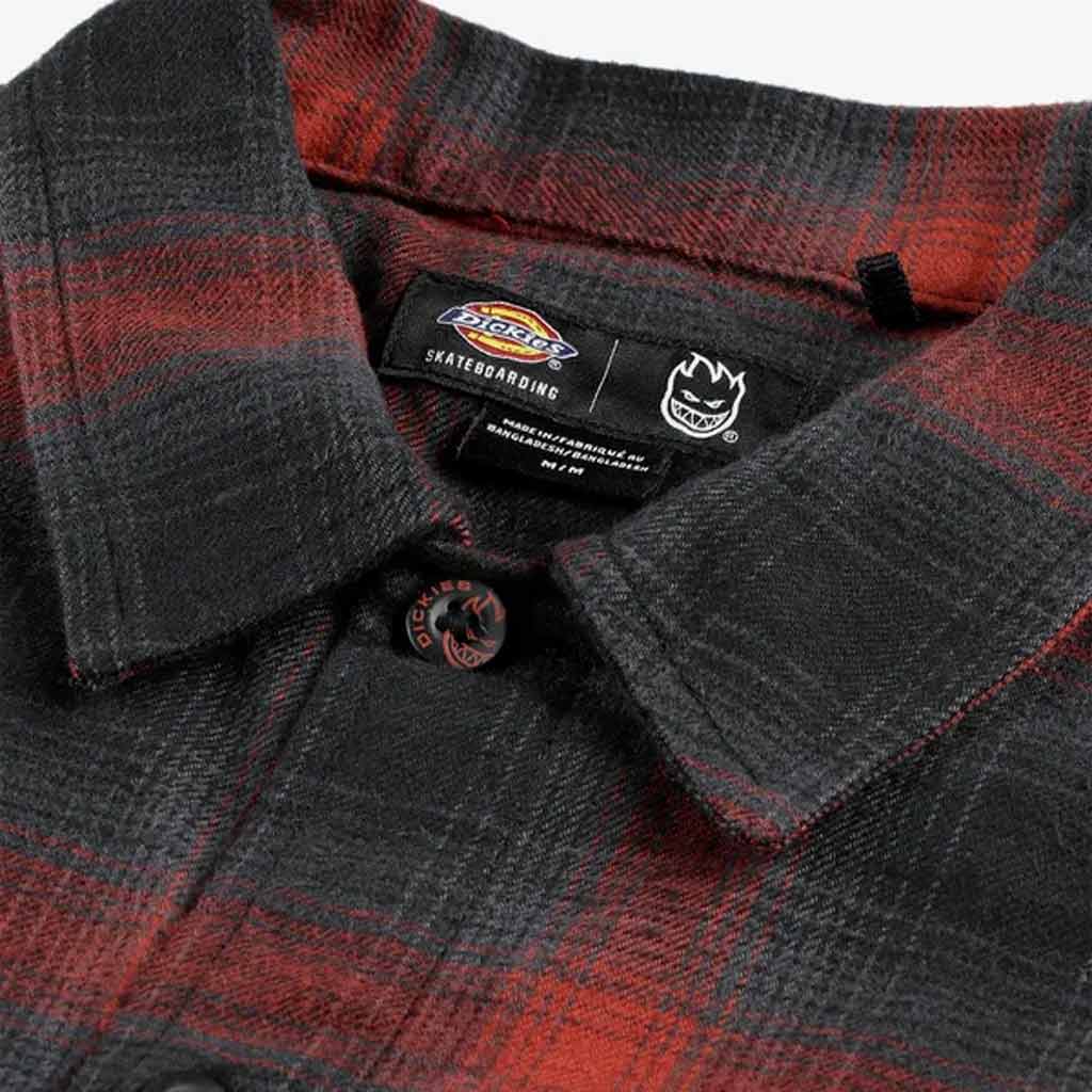 DICKIES X SPITFIRE FLANNEL - RED OCHRE