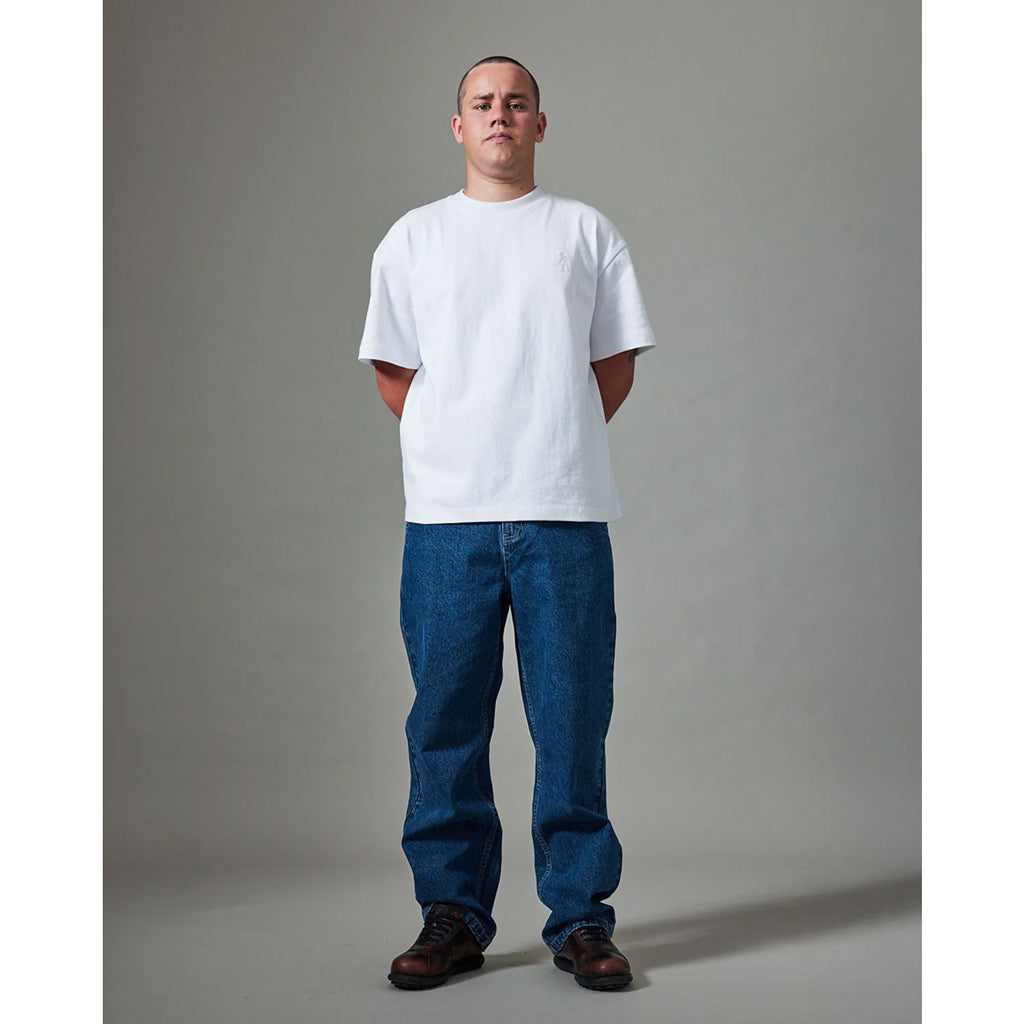 PASSPORT WORKERS CLUB JEAN - WASHED DARK INDIGO