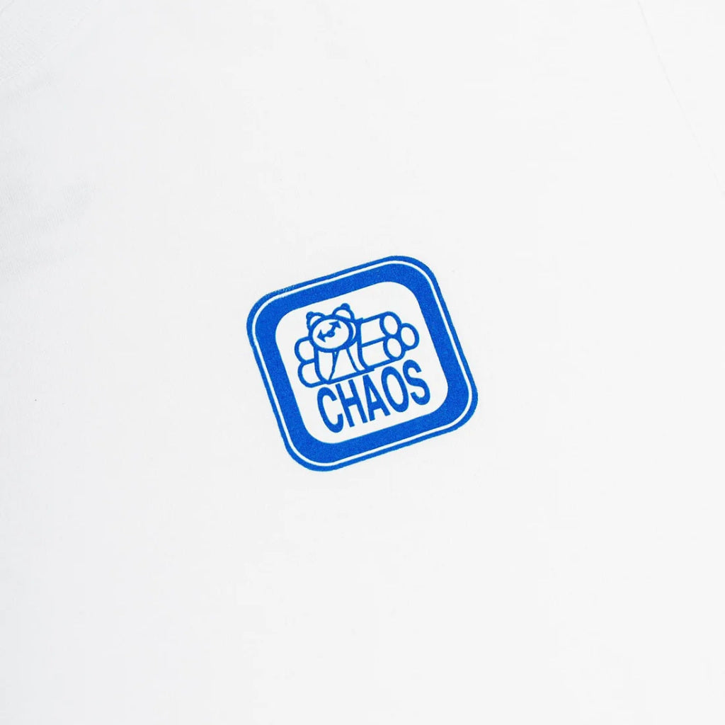 411 Chaos Tee in White | Shop 411VM clothing with free Aoteroa NZ shipping over $100* with Pavement Skate Store.