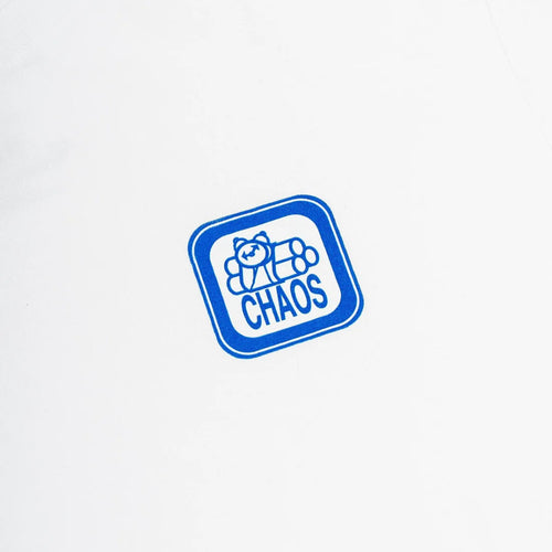 411 Chaos Tee in White | Shop 411VM clothing with free Aoteroa NZ shipping over $100* with Pavement Skate Store.