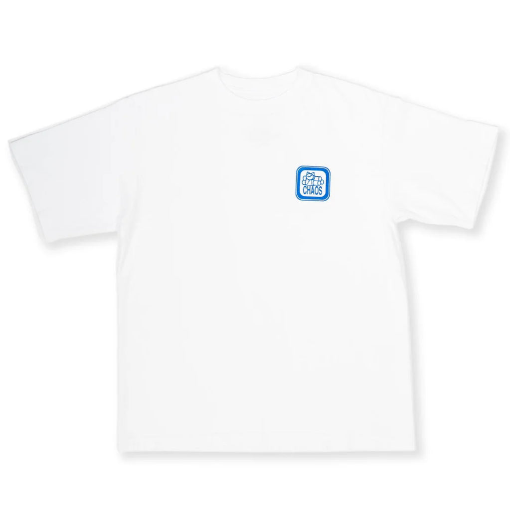411 Chaos Tee in White | Shop 411VM clothing with free Aoteroa NZ shipping over $100* with Pavement Skate Store.