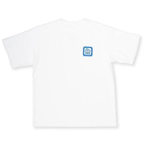 411 Chaos Tee in White | Shop 411VM clothing with free Aoteroa NZ shipping over $100* with Pavement Skate Store.