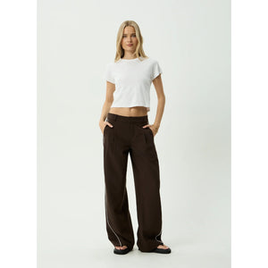 Afends Low Rise Trouser in Coffee | Shop Afends clothing online with Pavement Skate Store and enjoy free Aotearoa NZ shipping on orders over $100*!