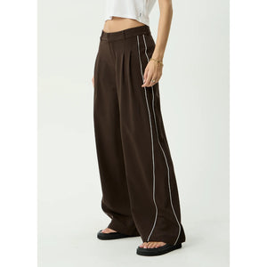 Afends Low Rise Trouser in Coffee | Shop Afends clothing online with Pavement Skate Store and enjoy free Aotearoa NZ shipping on orders over $100*!