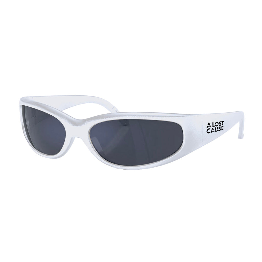 A Lost Cause Rave Sunglasses - White | Free Aotearoa NZ shipping on ALC orders over $100* when you shop online with Pavement Skate Store.
