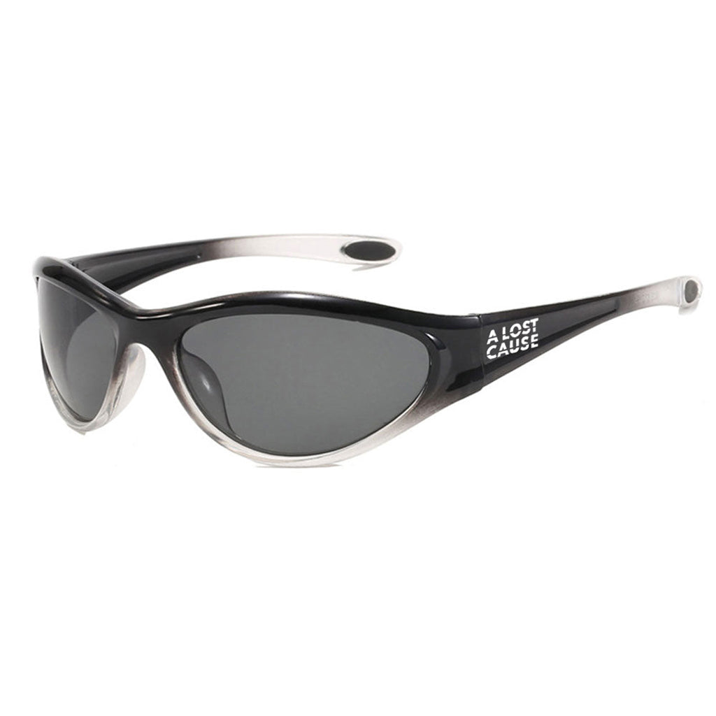 A Lost Cause Y2K Sunglasses - Black/Clear | Free Aotearoa NZ shipping on ALC orders over $100* when you shop online with Pavement Skate Store.