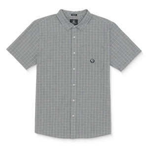 Volcom Lonsdale SS Shirt - Egg White. 100% Cotton yarn dye check pattern. Classic fit. Left chest pocket with logo embroidery. Hanger loop at back yoke. Custom logo buttons. Shop men's Volcom clothing and accessories online with Pavement and enjoy free NZ shipping over $150.