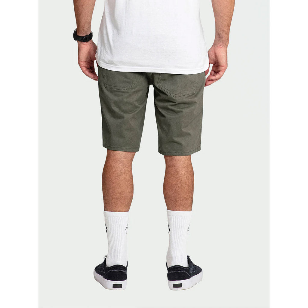 VOLCOM SOLVER LITE 5 POCKET SHORT 19 - ARMY GREEN COMBO