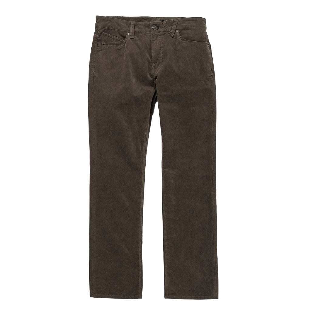 Volcom Solver 5 Pocket Cord - Bison. Modern fit, 16" leg opening. 98% Cotton / 2% Elastane 15w cord. Shop Volcom men's pants and jeans online with Pavement, Dunedin's independent skate store since 2009. Free NZ shipping over $150 - Same day Dunedin delivery - Easy returns.