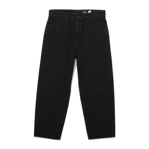 Volcom Billow Tapered Jeans - Black. Loose fit, tapered 17" leg opening men's jeans. Style: A1912301. Shop jeans from Volcom, Polar, Butter Goods, Come Sundown, Hoddle, Pass~Port, XLarge, Dickies and Misfit. Free NZ shipping over $100. Pavement skate store, Dunedin's independent since 2009.