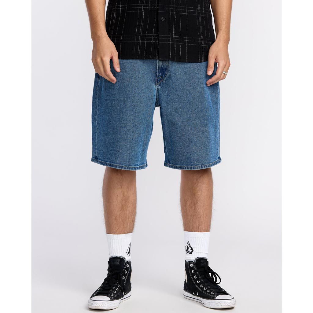 Volcom Billow Denim Short 22 in Deep River Blues | Free Aotearoa NZ shipping on Volcom orders over $100* when you shop online with Pavement Skate Store!