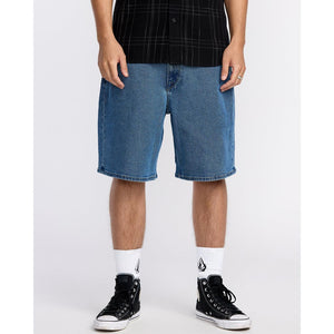 Volcom Billow Denim Short 22 in Deep River Blues | Free Aotearoa NZ shipping on Volcom orders over $100* when you shop online with Pavement Skate Store!