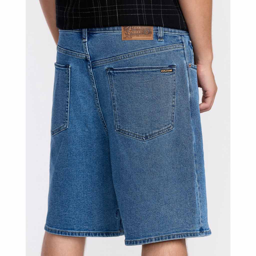 Volcom Billow Denim Short 22 in Deep River Blues | Free Aotearoa NZ shipping on Volcom orders over $100* when you shop online with Pavement Skate Store!