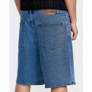 Volcom Billow Denim Short 22 in Deep River Blues | Free Aotearoa NZ shipping on Volcom orders over $100* when you shop online with Pavement Skate Store!