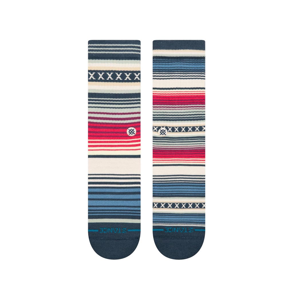 Stance Curren St Crew Socks - Navy. A classic sock height that hits the mid-point of your lower leg. Combed cotton blend delivers premium all-day breathability. Infiknit™ specifically targets high-friction areas for an all-new super tough standard in durability. Shop Stance online with Pavement.