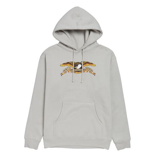 Anti Hero Eagle Hoody - Smoke/Multi. Cotton/Polyester blend. Regular fit. Screen printed Anti Hero logo. Shop Anti Hero skateboards, clothing and accessories online with Pavement Skate Store, Dunedin's independent since 2009. Free NZ shipping over $150 - Same day Dunedin delivery - Easy returns.