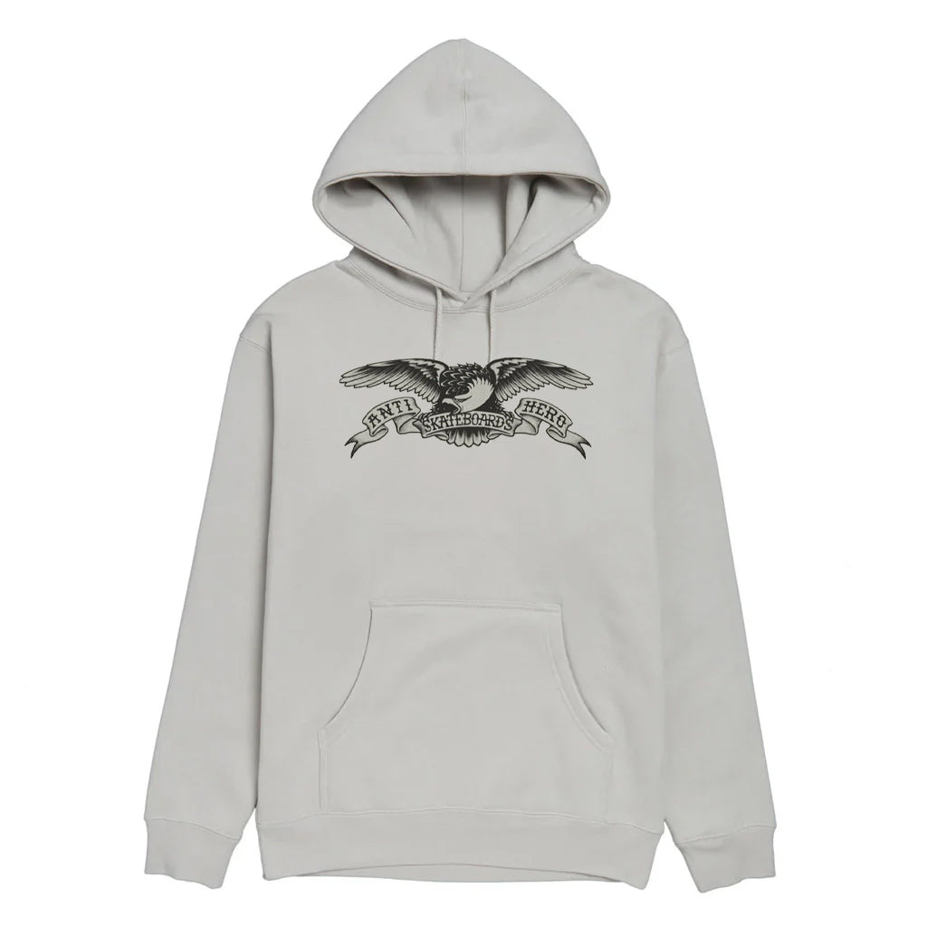 Anti Hero Eagle Hoody - Cement. Shop Anti Hero skateboards, clothing and accessories online with Pavement and receive free Aotearoa NZ shipping over $100*!