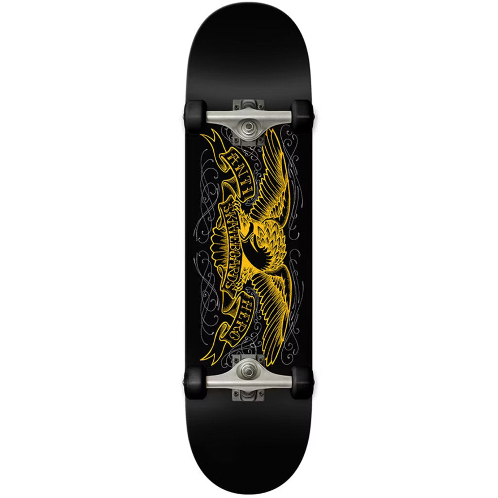 Anti Hero Pinstripe Eagle Complete Skateboard 8.06" x 31.8" | Free Aotearoa shipping when you order online with Pavement Skate Store.