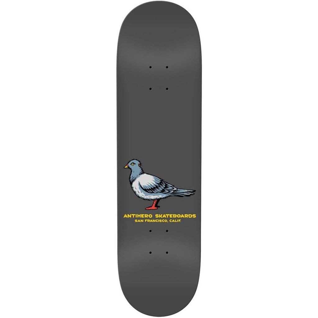 Anti Hero Team Pigeon Deck 8.25" x 31.5". WB 14". Assorted veneers. Shop skateboard decks from Krooked, Anti Hero, Quasi and Baker online with Ōtepoti / Dunedin's independent skate store, PAVEMENT. Free Aotearoa NZ shipping over $150 - Same day Ōtepoti/Dunedin delivery.