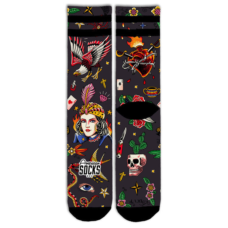 American Socks Mid Sorcerer | Shop socks online with Pavement Skate Store with free Aotearoa NZ shipping on orders over $100*!
