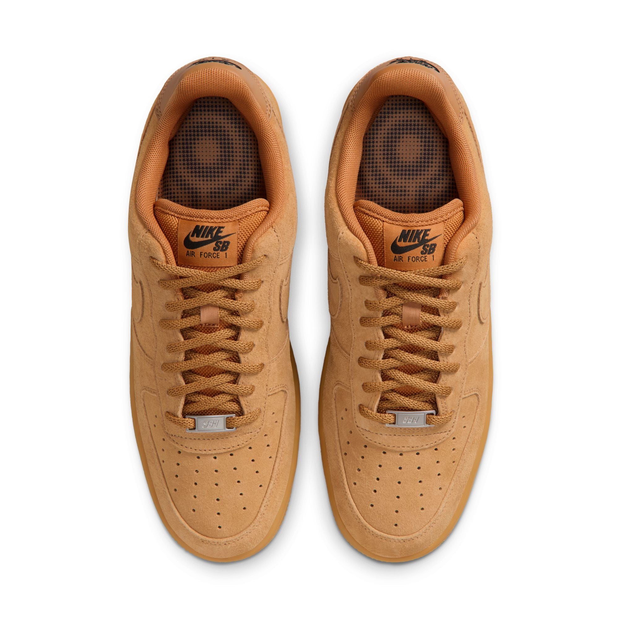 NIKE SB AIR FORCE 1 - FLAX/FLAX-BLACK-GUM LIGHT BROWN