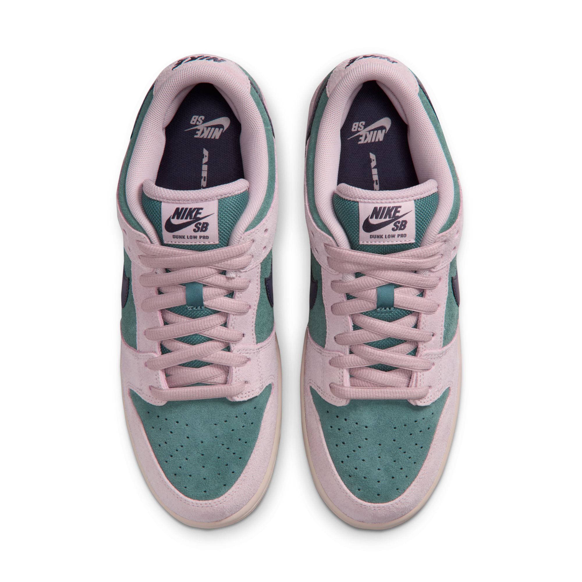 Nike SB Dunk Low Pro - Mineral Slate/Dark Raisin-Particle Rose Skate Shoes | Free Aotearoa NZ delivery when you order online with Pavement Skate Store