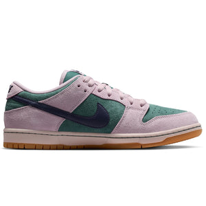 Nike SB Dunk Low Pro - Mineral Slate/Dark Raisin-Particle Rose Skate Shoes | Free Aotearoa NZ delivery when you order online with Pavement Skate Store