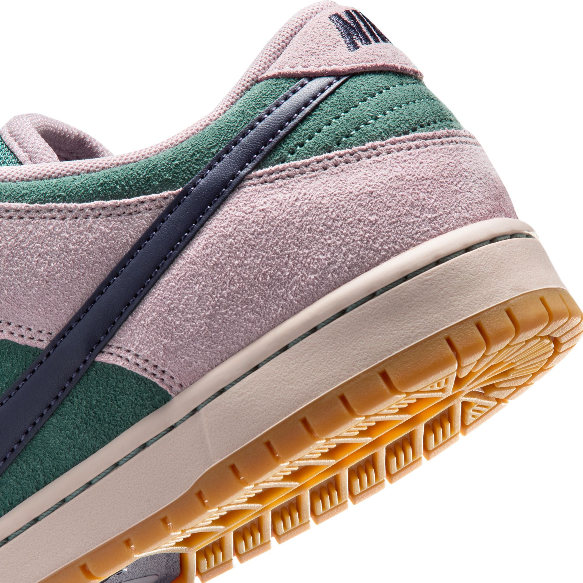 Nike SB Dunk Low Pro - Mineral Slate/Dark Raisin-Particle Rose Skate Shoes | Free Aotearoa NZ delivery when you order online with Pavement Skate Store